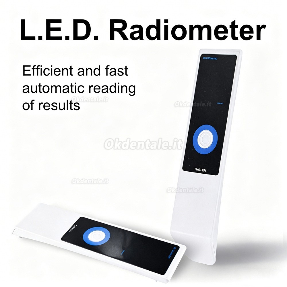 Radiometro THREEH BLUEmeter per lampade polimerizzanti led (Intervallo di rilevamento 50-3600mW/cm2)
